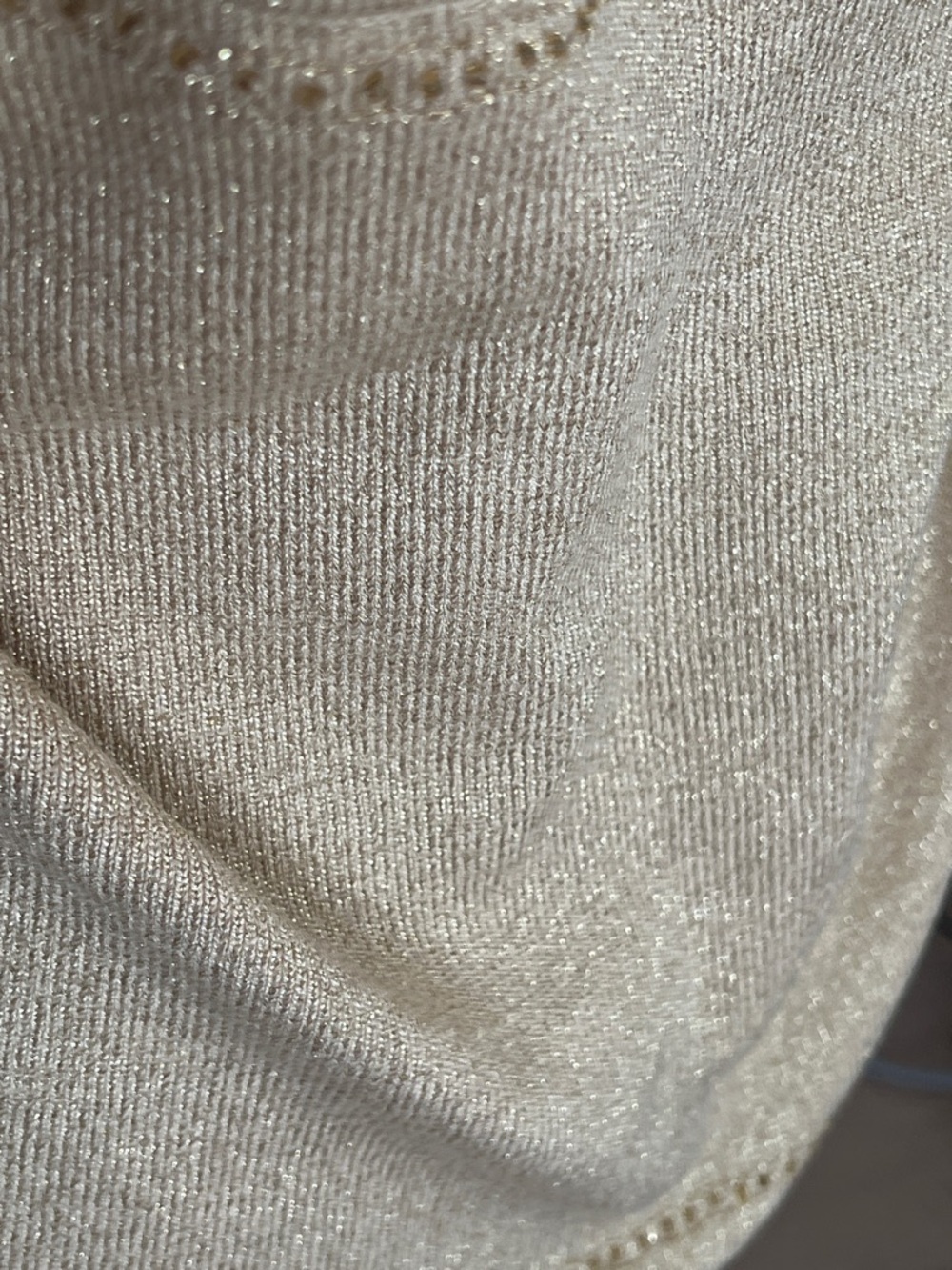 Sandra Gold Knit V-Neck Sleeveless Beaded Camisole - Picture 5 of 7